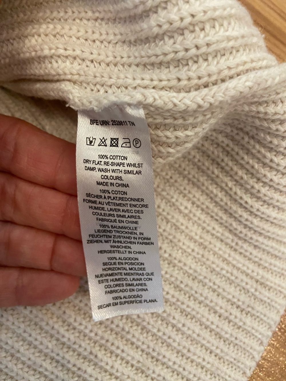 FRENCH CONNECTION ivory cropped cotton sleeveless knit turtleneck L - Picture 5 of 6